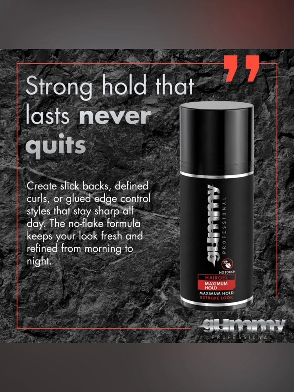No Touch Hair Gel for Men and Women – Maximum Hold